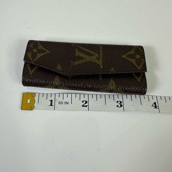 Louis Vuitton Monogram Vintage 3 Key Holder Case Brown Small - Picture 11 of 11
